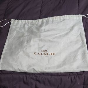 Coach White Drawstring Dust Bag 19 X 14.5 Inches
